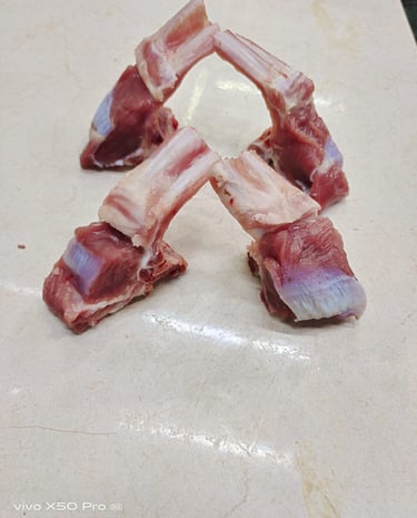 a piece of meat on a cutting board