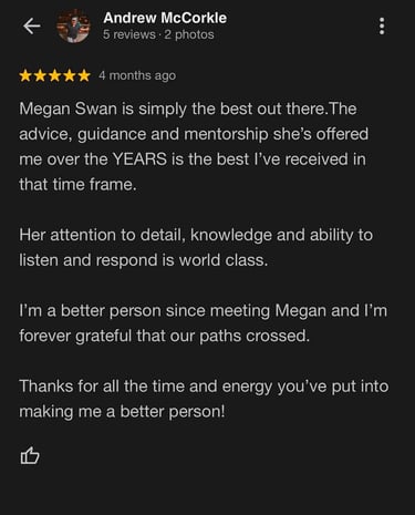 review for Megan Swan Wellness Coaching.