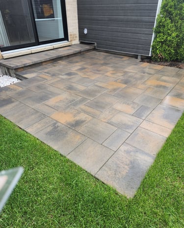 Terrasse de pavé uni montérégie