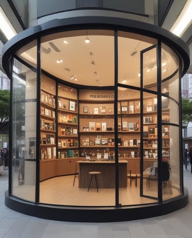 a pop up store in gangnam, seoul for a hot new product