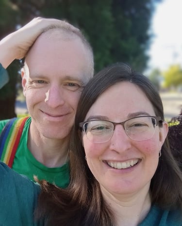 Todd and Trisha, owners of Lucky Electric