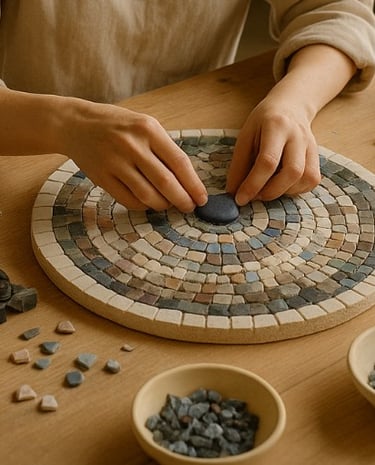 Confection d'une mosaique