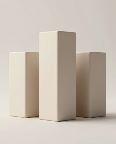 A minimalist flat lay of premium packaging with muted neon highlights on beige fabric.