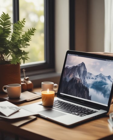 A serene nature scene symbolizing peace and mental clarity.