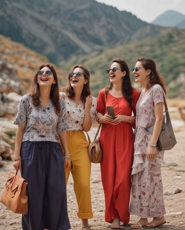 Close-up of hands comparing products side-by-side on a tablet with Smart Bazzar’s comparison tables.