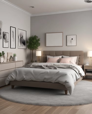 Close-up of hands wearing gloves scrubbing a carpet with cleaning solution.