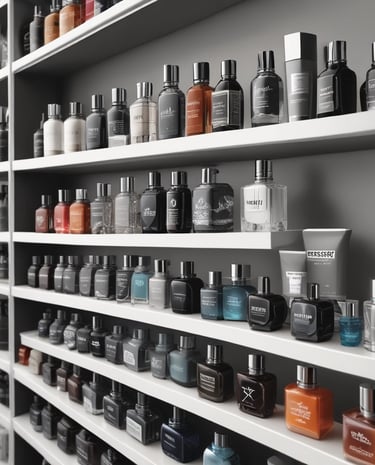 An influencer capturing content outdoors, showcasing a bold fragrance and fashion look.