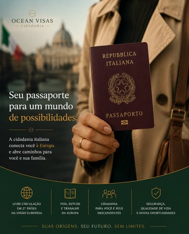Passaporte italiano - reconhecimento de cidadania italiana para brasileiros