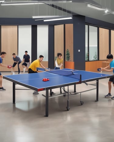 Team members celebrating a hard-fought victory with high-fives and smiles.