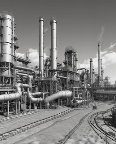 Industrial automation equipment installed in a high-tech manufacturing facility.