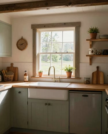 cottage style peaceful room