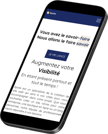 Téléphone responsive