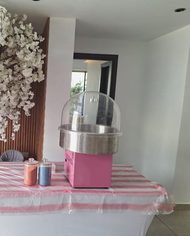 Cotton candy machine, candy floss, cotton candy floss