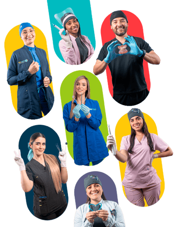 grupo de profesionales odontólogos