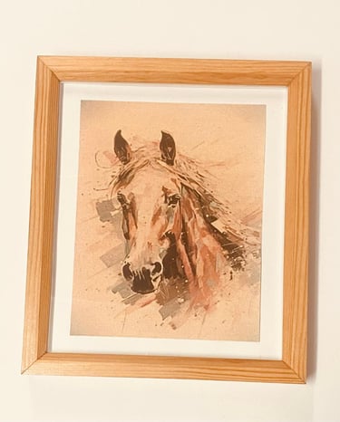 Oleo print  Wall Art . Modern Wood  Wall Art., this product is manufactured to order.
