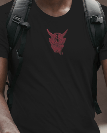 communitytee horned face tshirt