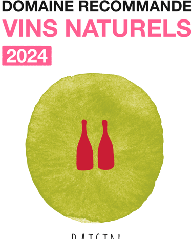 Domaine recommandé nommé "vins naturels 2024" par l'application Raisin