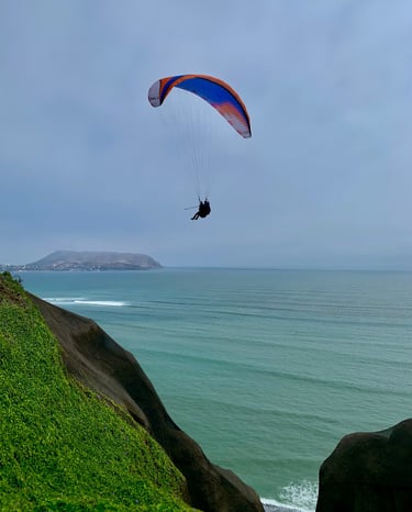 Views from the cliffs of Lima, Peru.