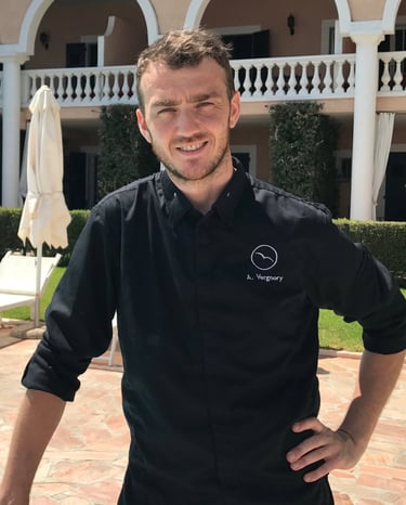Alexis Vergnory chef de cuisine, hotel les mouettes à Ajaccio