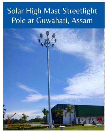 High Mast Pole Also Manufactured By Hindustan Power For Installation and Erection in Nepal