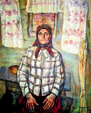 Іван Савенко «Хлібороб Євдокія Пазенко», 1969 