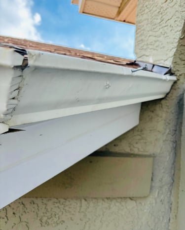 Residential gutter maintenance and repair service designed for long-lasting Calgary weather protection.