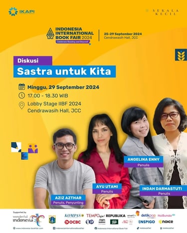 diskusi 2 sekacil di indonesia international book fair