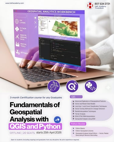 #gis #python #heft #python course in trivandrum ,kerala