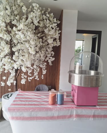 Cotton candy machine, candy floss, cotton candy floss