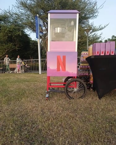 popcorn machine with attendant, popcorn service for birthday party popcorn machine rental near me 