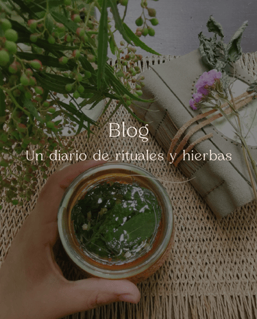 diario artesanal y mano sosteniendo una taza con infusión