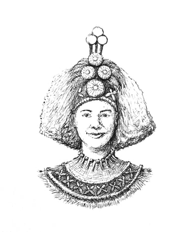 Taupou Samoa Virgin Princess Tama'ita'i Portrait