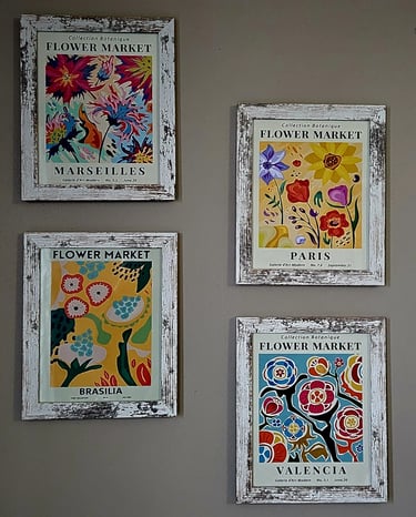 Flower market art