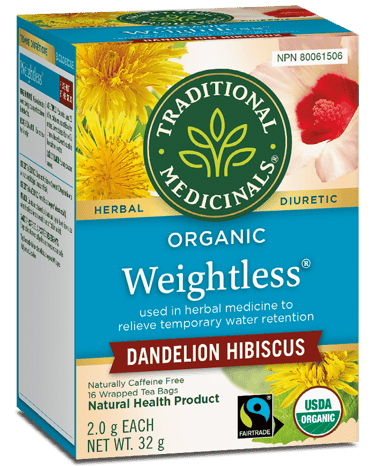 Organic weightless dandelion tea traditional medicinals