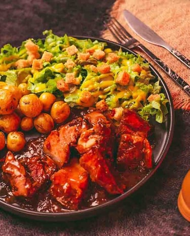 Costillas BBQ en el Restaurante Rustic en a Tebaida Quindío