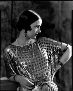 Elegant Mrs Paul Abbott in Assuit dress 1924
