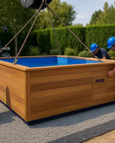 mini piscine hors sol en bois