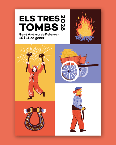 a poster design with illustrations for a city festival
