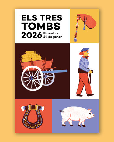 a poster design with illustrations for a city festival
