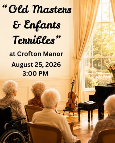 Old Masters & Enfants Terribles Concert Poster