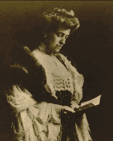 Retrato de la escritora Edith Wharton, autora de clásicos en español por Libros MJP.