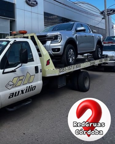 auxilio mecánico con grúas en Córdoba 24 hs