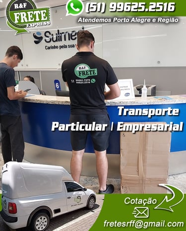 frete de produto hospitalar