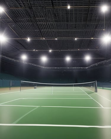 Photo showing a variety of street lighting poles in an urban setting