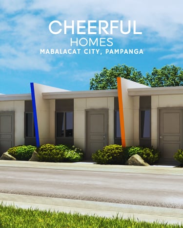 Modern affordable townhouse units at Cheerful Homes in Mabalacat City, Pampanga.
