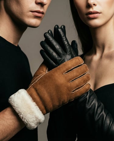 Guanti 100% vera pelle e vero montone 100% made in Italy