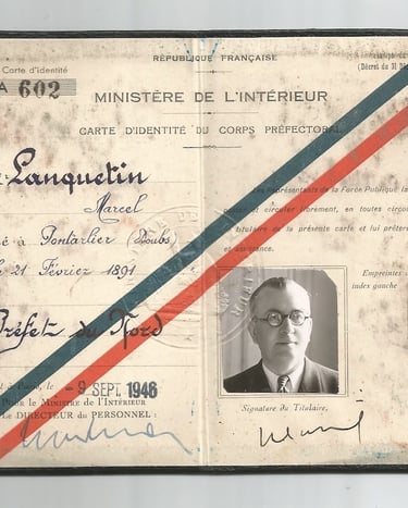 carte d'identité du corps préfectoral