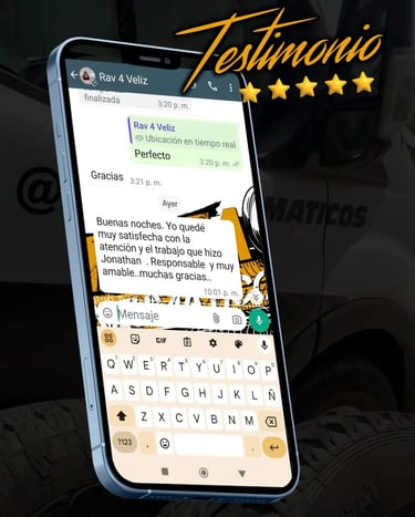 Testimonio 3 de una instalación de neumáticos