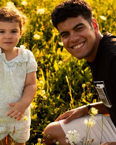zio e nipote, foto di famiglia