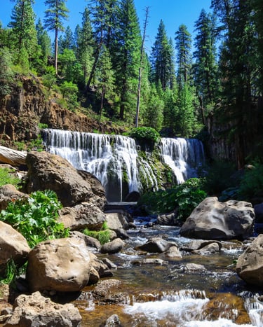 california, waterfalls, mccloud falls